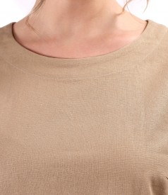 Linen blouse with viscose